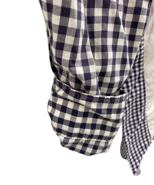 COMME des GARCONS HOMME DEUX（コムデギャルソン オム ドゥ）COMME des GARCONS HOMME DEUX (コムデギャルソン オム ドゥ) 長袖シャツ ホワイト×ブルー サイズ:Lの古着・服飾アイテム