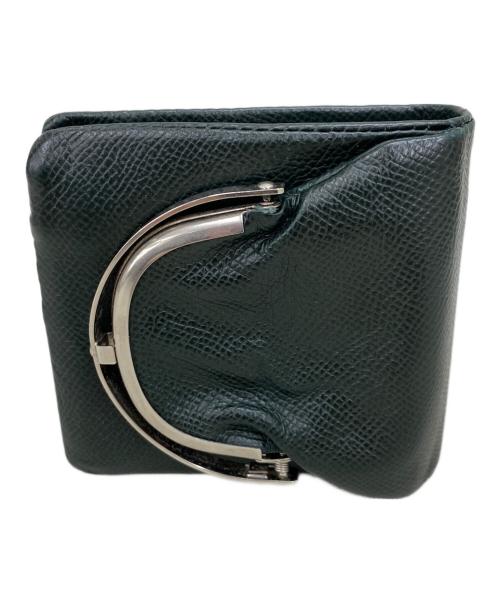 ED ROBERT JUDSON（エド ロバート ジャドソン）ED ROBERT JUDSON (エド ロバート ジャドソン) FRAME HALF WALLET グリーンの古着・服飾アイテム