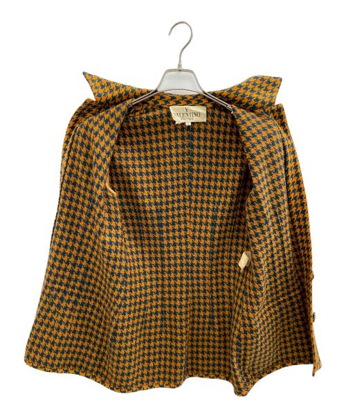 VALENTINO（ヴァレンティノ）VALENTINO (ヴァレンティノ) ウールジャケット グリーン×オレンジ サイズ:8の古着・服飾アイテム