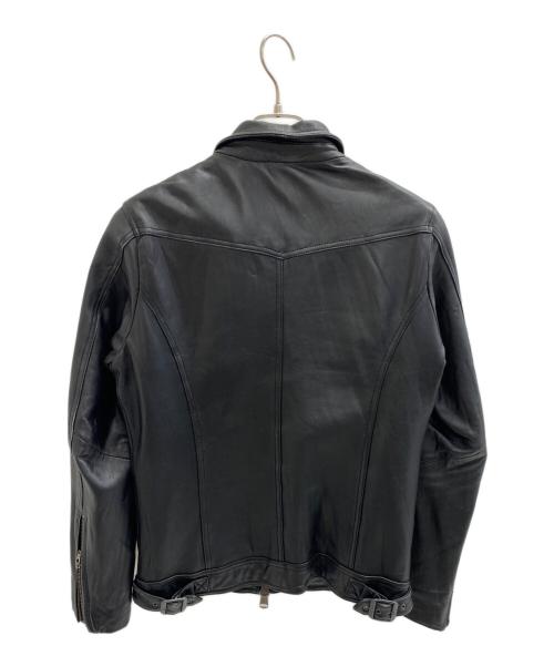 JACKROSE（ジャックローズ）JACKROSE (ジャックローズ) レザーライダースジャケット ブラック サイズ:3の古着・服飾アイテム