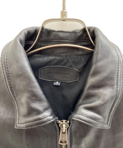 JACKROSE（ジャックローズ）JACKROSE (ジャックローズ) レザーライダースジャケット ブラック サイズ:3の古着・服飾アイテム