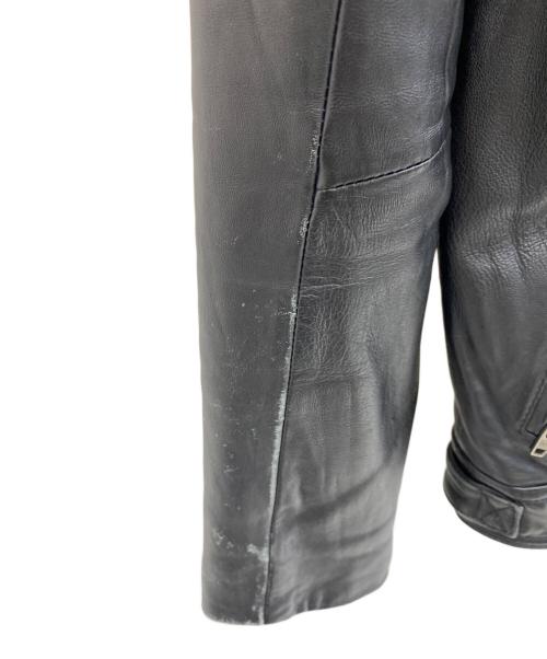 JACKROSE（ジャックローズ）JACKROSE (ジャックローズ) レザーライダースジャケット ブラック サイズ:3の古着・服飾アイテム