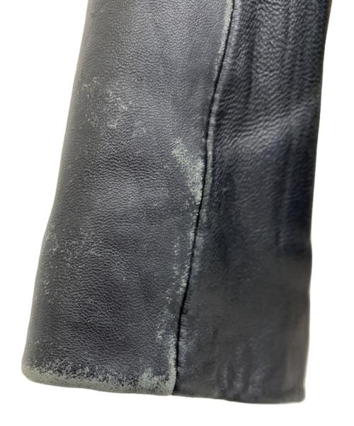 JACKROSE（ジャックローズ）JACKROSE (ジャックローズ) レザーライダースジャケット ブラック サイズ:3の古着・服飾アイテム