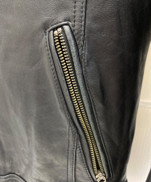 JACKROSE（ジャックローズ）JACKROSE (ジャックローズ) レザーライダースジャケット ブラック サイズ:3の古着・服飾アイテム