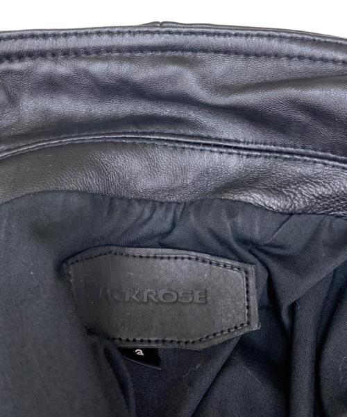 JACKROSE（ジャックローズ）JACKROSE (ジャックローズ) レザーライダースジャケット ブラック サイズ:3の古着・服飾アイテム