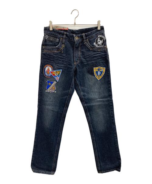 GUMU INTERNATIONAL（グム インターナショナル）gumu international (グム インターナショナル) デニムパンツ インディゴ サイズ:Lの古着・服飾アイテム
