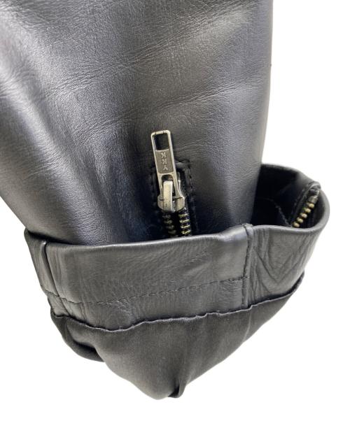 sergio（セルジオ）sergio (セルジオ) シングルライダースジャケット ブラック サイズ:Ｍの古着・服飾アイテム