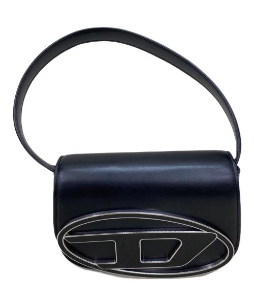 DIESEL（ディーゼル）DIESEL (ディーゼル) レザーショルダーバッグ ブラックの古着・服飾アイテム