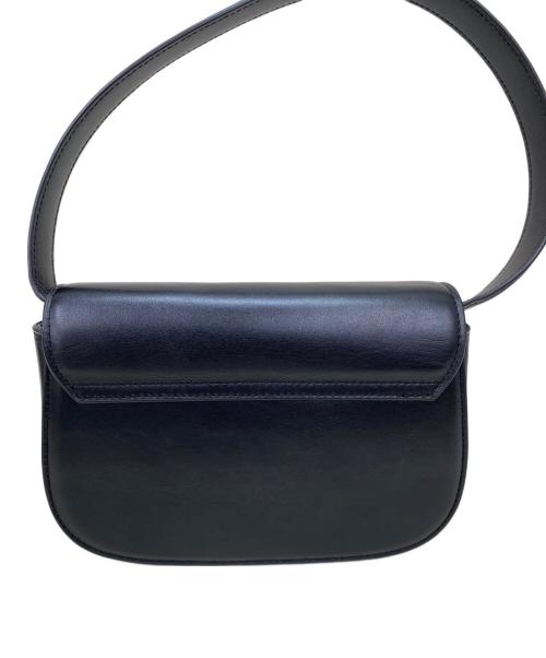 DIESEL（ディーゼル）DIESEL (ディーゼル) レザーショルダーバッグ ブラックの古着・服飾アイテム