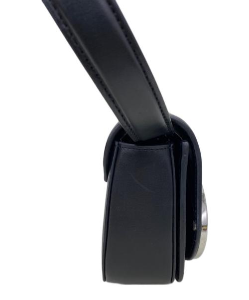 DIESEL（ディーゼル）DIESEL (ディーゼル) レザーショルダーバッグ ブラックの古着・服飾アイテム