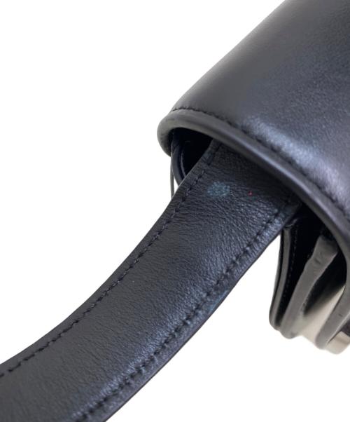 DIESEL（ディーゼル）DIESEL (ディーゼル) レザーショルダーバッグ ブラックの古着・服飾アイテム