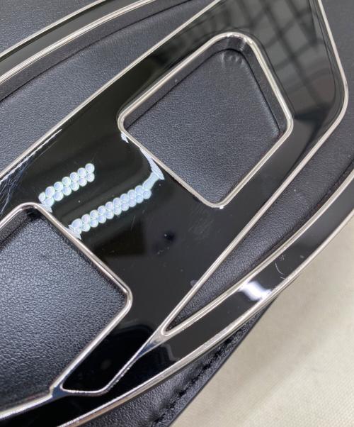 DIESEL（ディーゼル）DIESEL (ディーゼル) レザーショルダーバッグ ブラックの古着・服飾アイテム