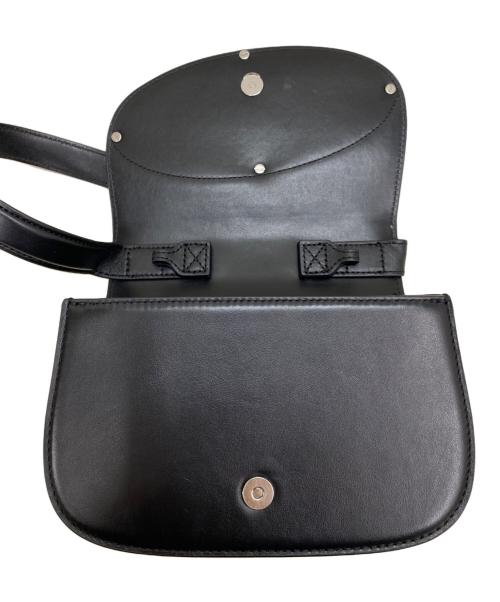 DIESEL（ディーゼル）DIESEL (ディーゼル) レザーショルダーバッグ ブラックの古着・服飾アイテム