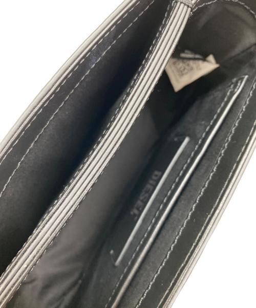 DIESEL（ディーゼル）DIESEL (ディーゼル) レザーショルダーバッグ ブラックの古着・服飾アイテム