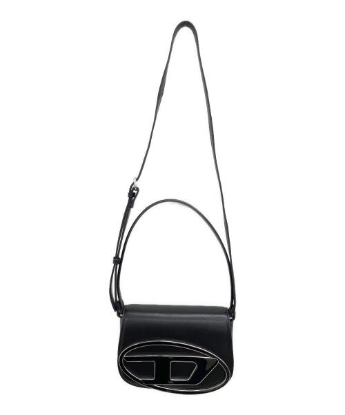 DIESEL（ディーゼル）DIESEL (ディーゼル) レザーショルダーバッグ ブラックの古着・服飾アイテム
