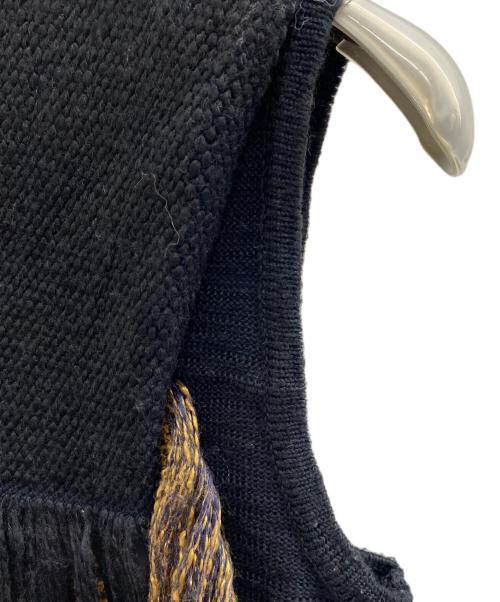 AKIRA NAKA（アキラナカ）AKIRA NAKA (アキラナカ) Frieda Knit Pullover ブラック×ブラウン サイズ:2の古着・服飾アイテム