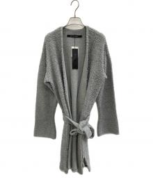 NO ID.（ノーアイディー）の古着「	CニットループV/Nロングガウン」｜グレー