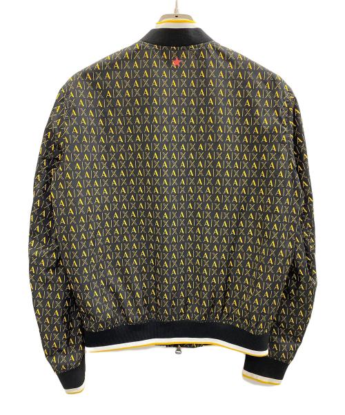 ARMANI EXCHANGE（アルマーニ エクスチェンジ）ARMANI EXCHANGE (アルマーニ エクスチェンジ) ジップブルゾン ブラック×イエロー サイズ:Ｓの古着・服飾アイテム
