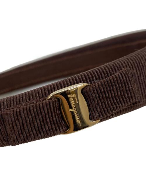 Ferragamo（フェラガモ）Ferragamo (フェラガモ) カチューシャ ブラウン 未使用品の古着・服飾アイテム