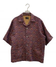 Needles（ニードルズ）の古着「Cabana Shirt - Poly India Jq.」｜パープル