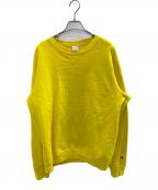Championチャンピオン）の古着「クルーネックスウェットシャツ」｜イエロー