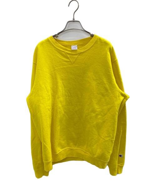 Champion（チャンピオン）Champion (チャンピオン) クルーネックスウェットシャツ イエロー サイズ:ＸＬの古着・服飾アイテム