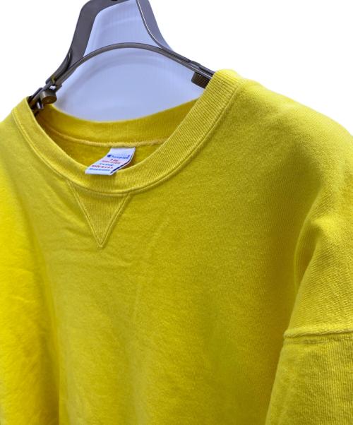 Champion（チャンピオン）Champion (チャンピオン) クルーネックスウェットシャツ イエロー サイズ:ＸＬの古着・服飾アイテム