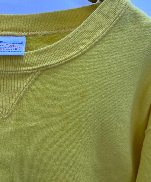 Champion（チャンピオン）Champion (チャンピオン) クルーネックスウェットシャツ イエロー サイズ:ＸＬの古着・服飾アイテム