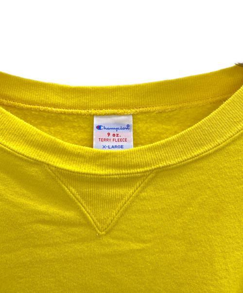 Champion（チャンピオン）Champion (チャンピオン) クルーネックスウェットシャツ イエロー サイズ:ＸＬの古着・服飾アイテム
