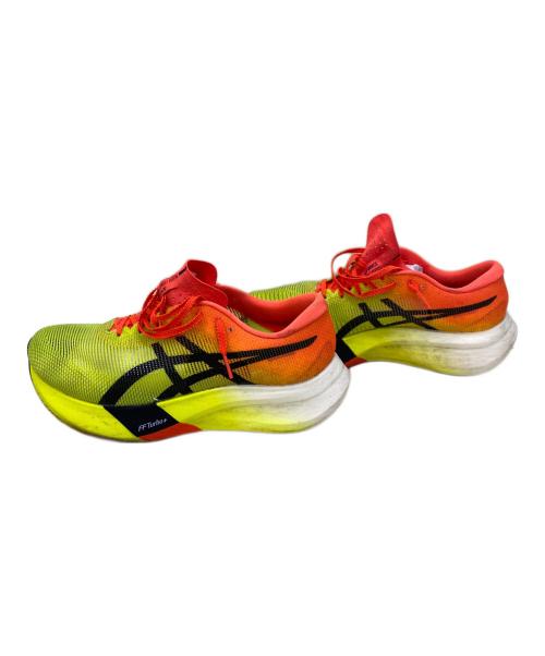 asics（アシックス）asics (アシックス) ランニングシューズ イエロー×オレンジ サイズ:27の古着・服飾アイテム