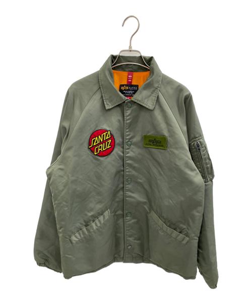 ALPHA（アルファ）ALPHA (アルファ) コーチジャケット カーキ サイズ:Mの古着・服飾アイテム