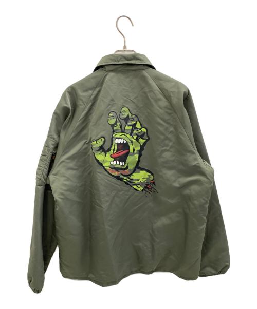 ALPHA（アルファ）ALPHA (アルファ) コーチジャケット カーキ サイズ:Mの古着・服飾アイテム