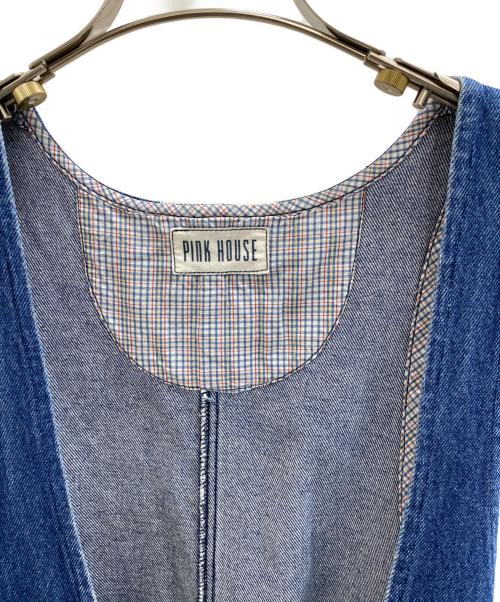 PINK HOUSE（ピンクハウス）PINK HOUSE (ピンクハウス) ノースリーブ・キャミソールワンピース インディゴ サイズ:-の古着・服飾アイテム
