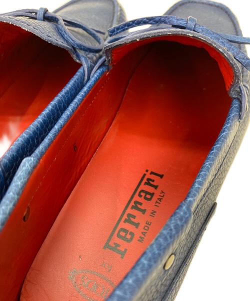 TOD'S（トッズ）TOD'S (トッズ) Ferrari (フェラーリ) ドライビングシューズ ブルー サイズ:6の古着・服飾アイテム