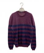 GUCCIグッチ）の古着「厚手ニット」｜パープル×ネイビー