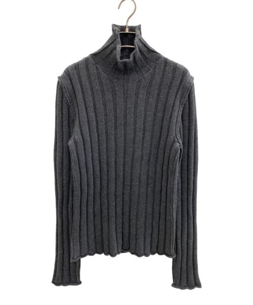 DOLCE & GABBANA（ドルチェ＆ガッバーナ）DOLCE & GABBANA (ドルチェ＆ガッバーナ) ハイネック ケーブルニット グレー サイズ:-の古着・服飾アイテム