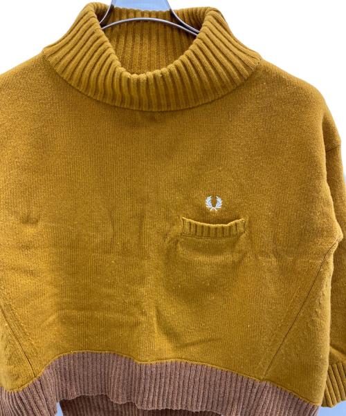 FRED PERRY（フレッドペリー）FRED PERRY (フレッドペリー) 厚手ニット ブラウン サイズ:SIZE 36の古着・服飾アイテム