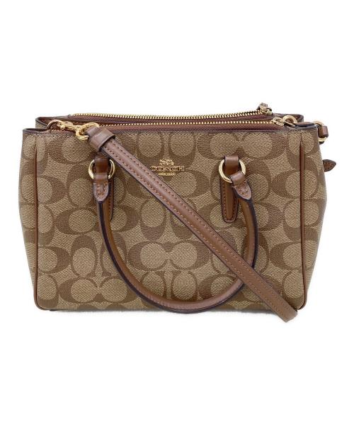 COACH（コーチ）COACH (コーチ) 2WAYバッグ ブラウンの古着・服飾アイテム