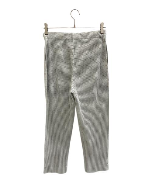 HOMME PLISSE ISSEY MIYAKE（オム プリッセ イッセイ ミヤケ）HOMME PLISSE ISSEY MIYAKE (オム プリッセ イッセイ ミヤケ) プリーツパンツ ライトグリーン サイズ:1の古着・服飾アイテム