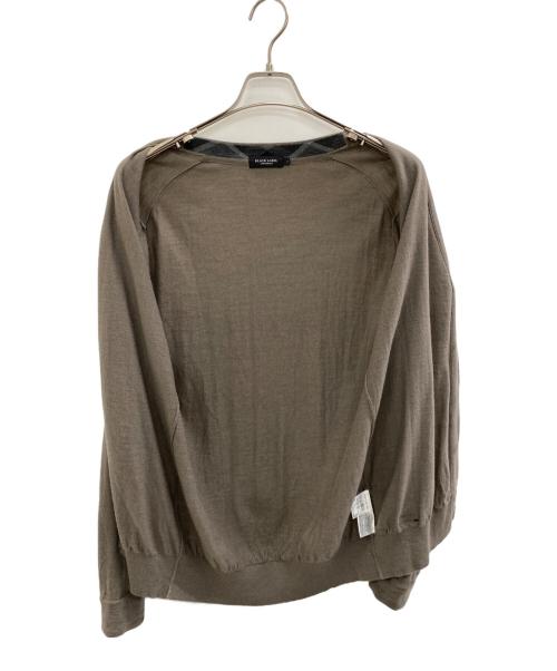 BLACK LABEL CRESTBRIDGE（ブラックレーベル クレストブリッジ）BLACK LABEL CRESTBRIDGE (ブラックレーベル クレストブリッジ) 薄手カーディガン ブラウン サイズ:Lの古着・服飾アイテム