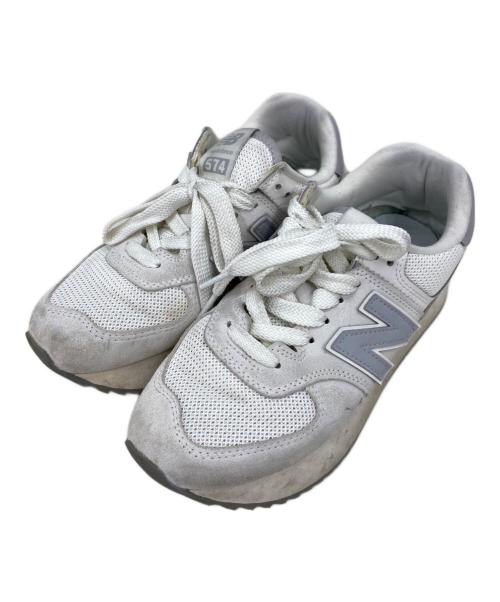 NEW BALANCE（ニューバランス）NEW BALANCE (ニューバランス) ローカットスニーカー ホワイト サイズ:24の古着・服飾アイテム