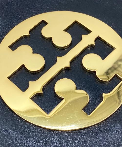 TORY BURCH（トリーバーチ）TORY BURCH (トリーバーチ) ワンショルダーバッグ ブラック×ゴールドの古着・服飾アイテム