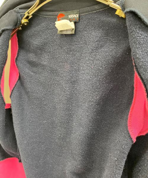 VERSACE（ヴェルサーチェ）VERSACE (ヴェルサーチェ) ベスト ピンク×ブラック サイズ:XSの古着・服飾アイテム