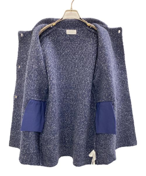 emmi（エミ）emmi (エミ) ダブルブレストニットコート ネイビー サイズ:Freeの古着・服飾アイテム