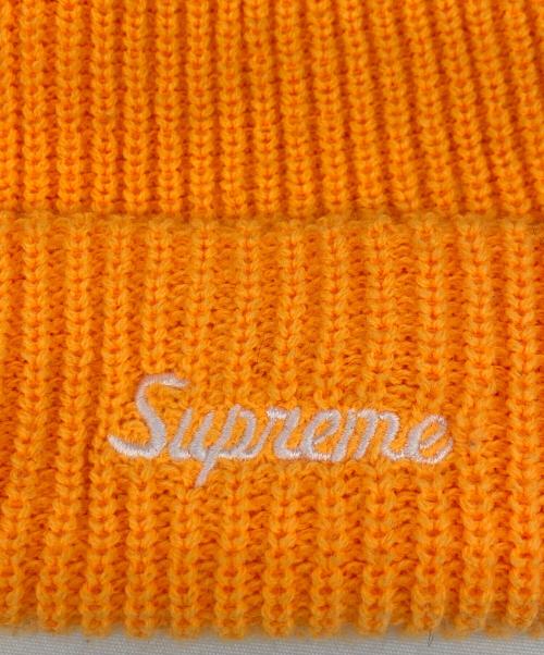 SUPREME（シュプリーム）Supreme (シュプリーム) ニット帽 オレンジの古着・服飾アイテム