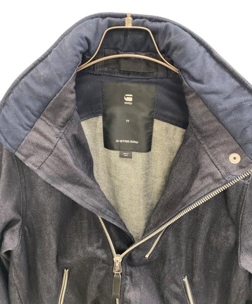 G-STAR RAW（ジースターロゥ）G-STAR RAW (ジースターロゥ) シングルライダースジャケット ブルー サイズ:SIZE Mの古着・服飾アイテム
