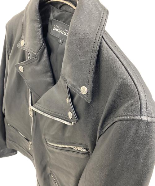 JACKROSE（ジャックローズ）JACKROSE (ジャックローズ) ダブルライダースジャケット ブラック サイズ:5の古着・服飾アイテム