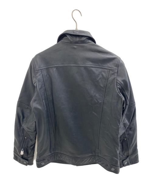 G-STAR RAW（ジースターロゥ）G-STAR RAW (ジースターロゥ) VODAN 3D SLIM LEATHER JKTレザージャケット ブラック サイズ:SIZE L 未使用品の古着・服飾アイテム