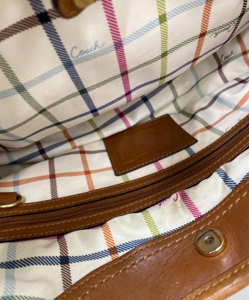 COACH（コーチ）COACH (コーチ) ワンショルダーバッグ ブルー×ブラウンの古着・服飾アイテム