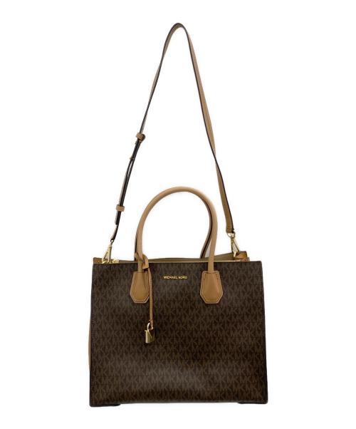 MICHAEL KORS（マイケル・コース）MICHAEL KORS (マイケル・コース) 2WAYバッグ ブラウンの古着・服飾アイテム